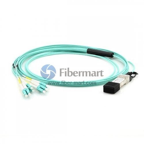 40GBASE QSFP+ To LC/SC/ST/FC Connector Breakout Active Optical Cable